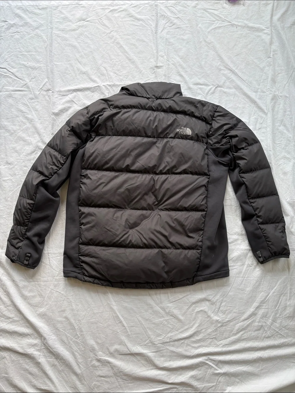 North Face 550 Down Hybrid Black Quilted Puffer JacketMens XL
